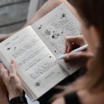 person riding on book